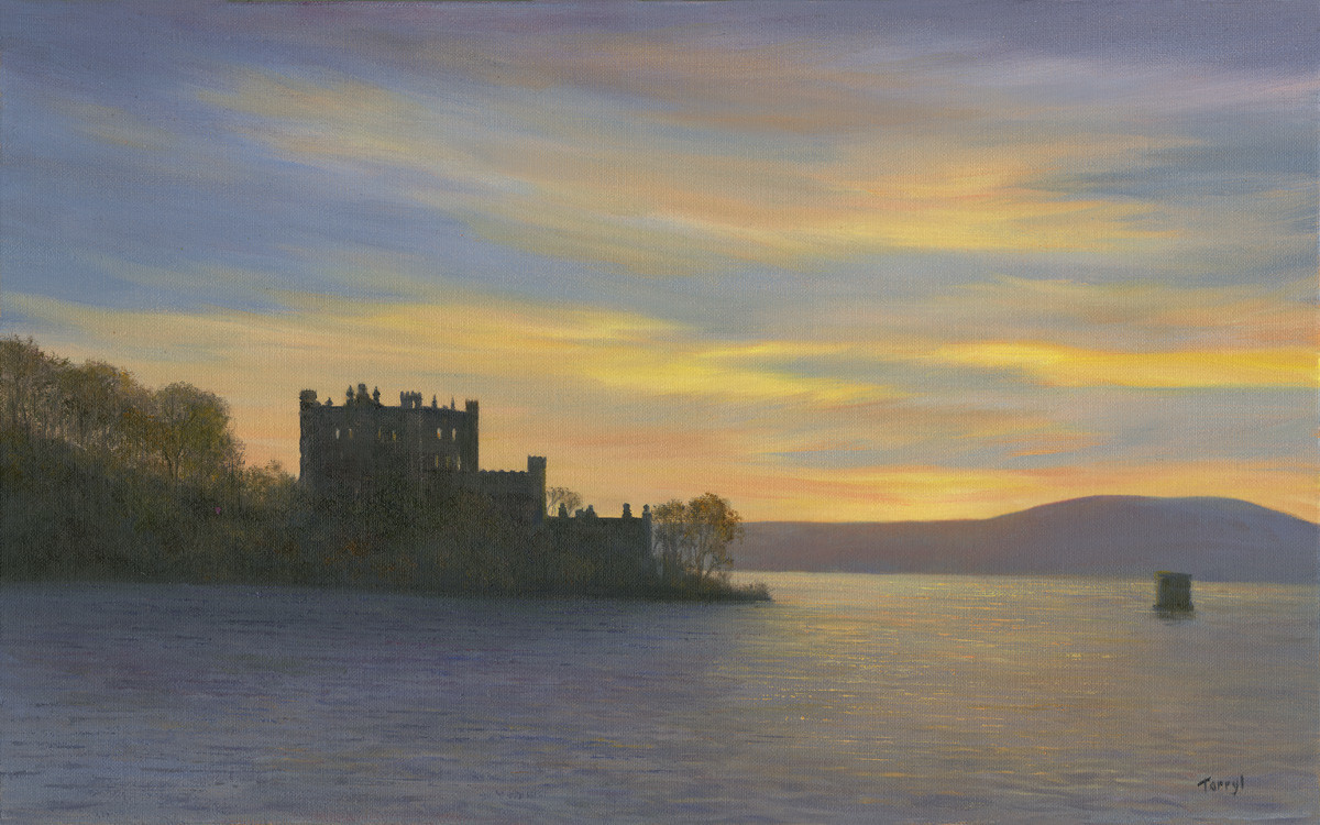 Island Silhouette - Bannerman's Castle by Tarryl Gabel 