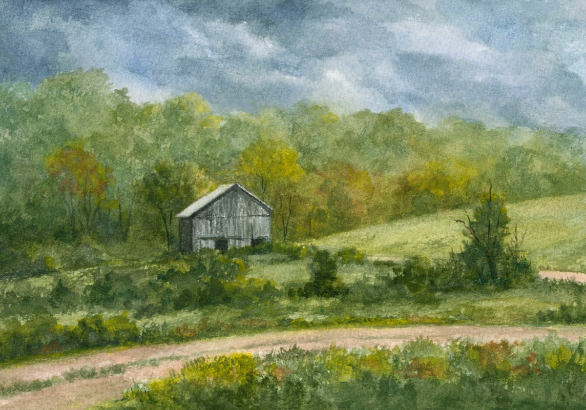 Barn along the bend by Tarryl Gabel 