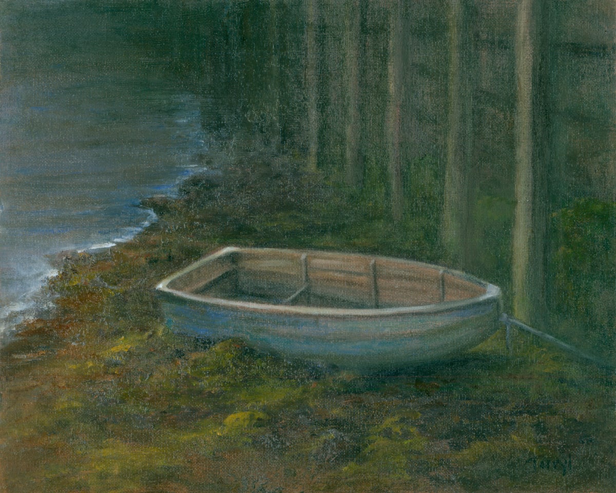 Blue Dory, low tide by Tarryl Gabel, Image 1.