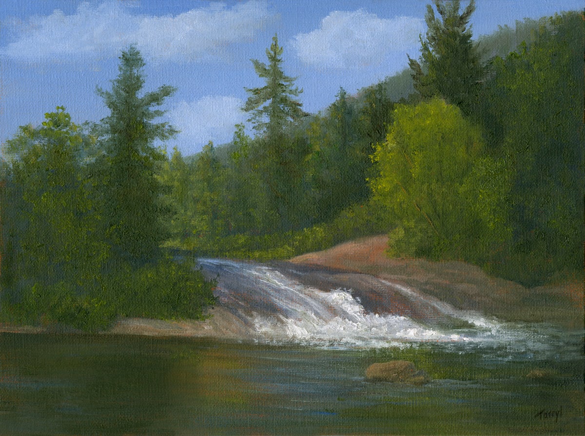 Bog River Falls by Tarryl Gabel 