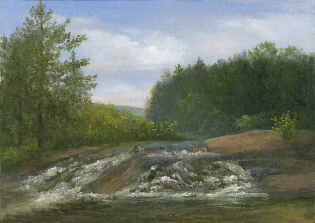 Bog River Falls 10 x 14 by Tarryl Gabel 