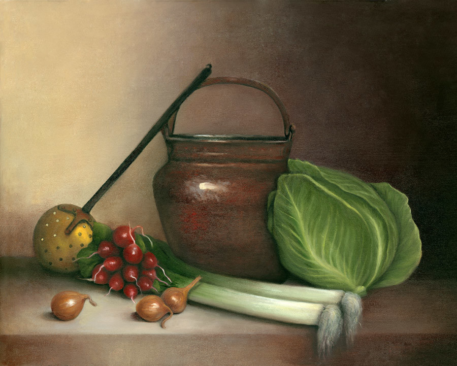 Cabbage and Leeks by Tarryl Gabel 