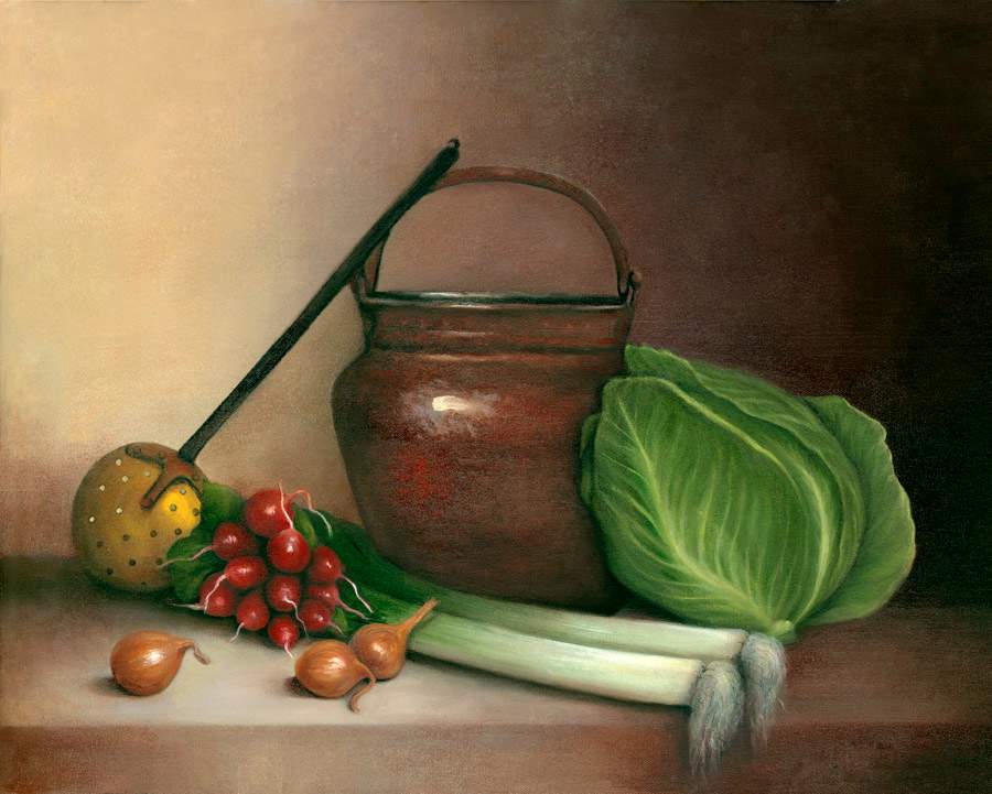 Cabbage and Leeks by Tarryl Gabel, Image 1.