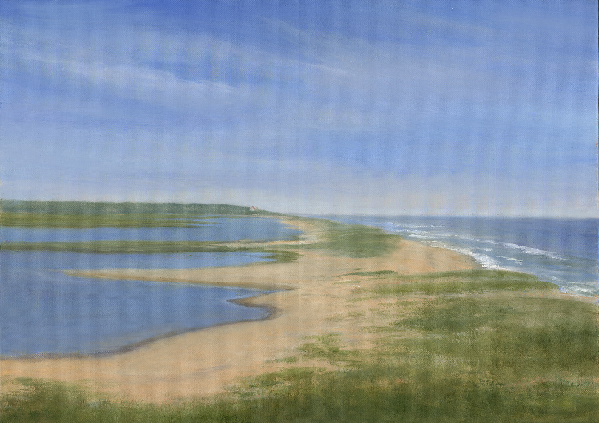 Overlook to the Coastguard Station, Cape Cod by Tarryl Gabel 