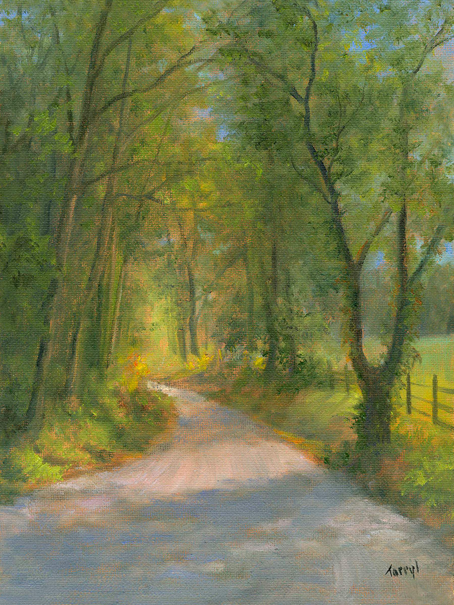 Country Road in Dappled Light by Tarryl Gabel 