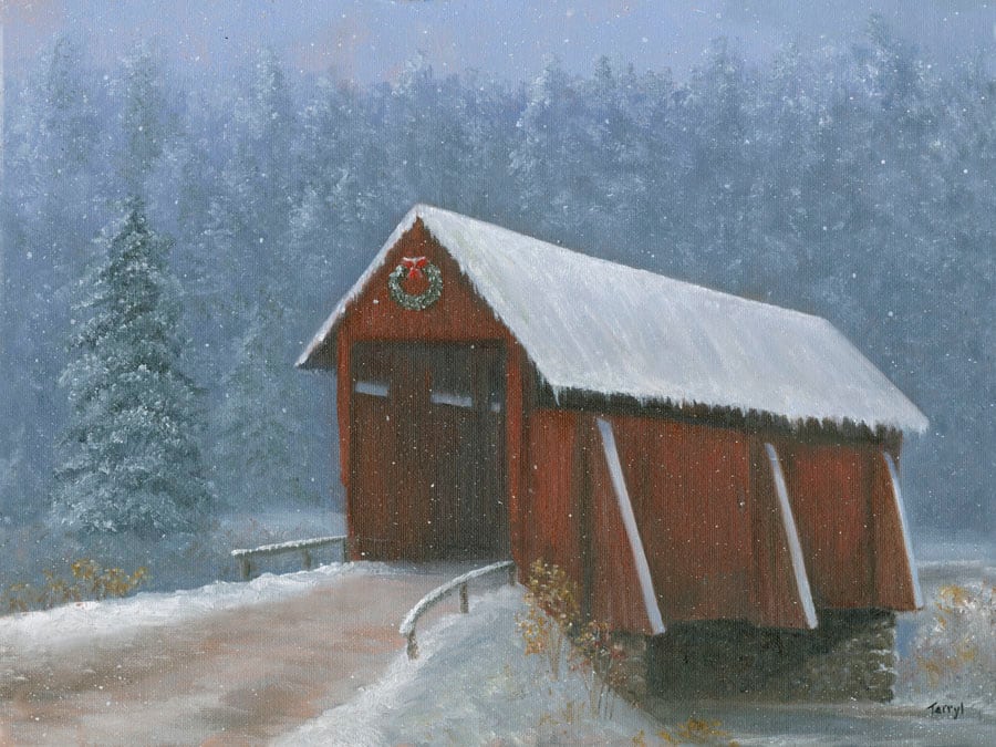 Red Covered Bridge by Tarryl Gabel, Image 1.