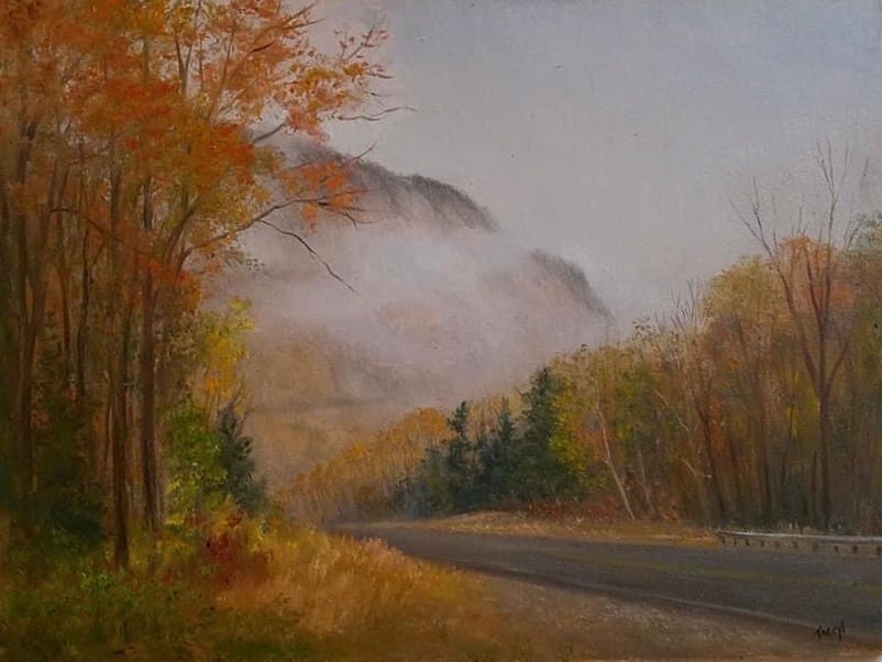 Crawford Notch, -mist and rain 