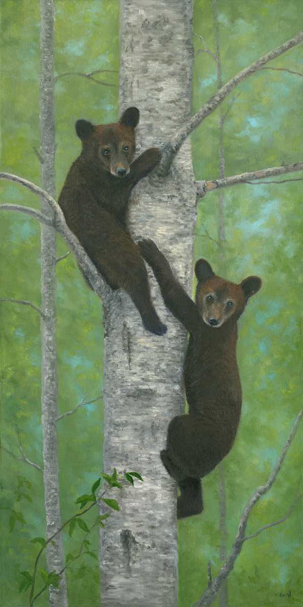 Cubs up a tree by Tarryl Gabel 