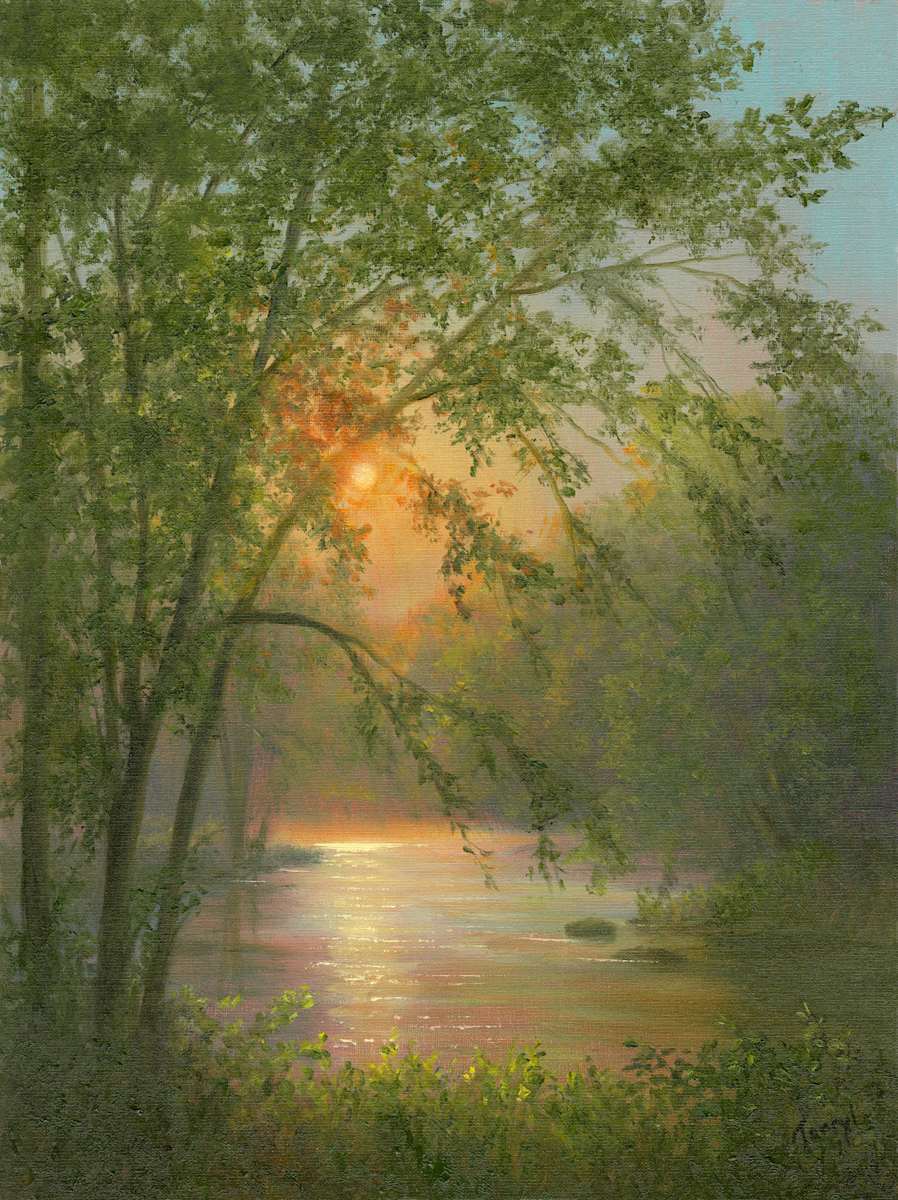 Morning light, Deer Creek by Tarryl Gabel 