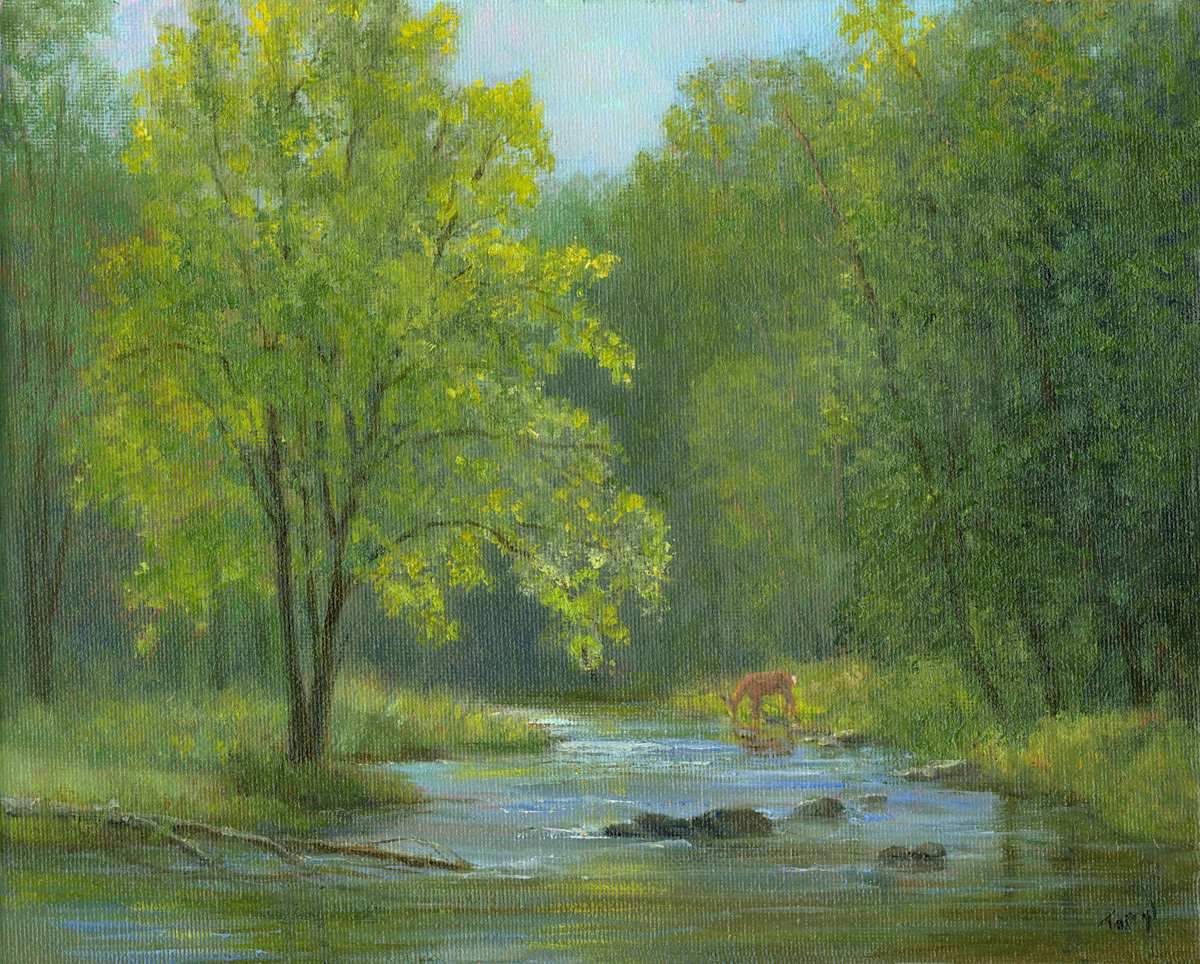 Backlit Beauty with deer by Tarryl Gabel, Image 2.