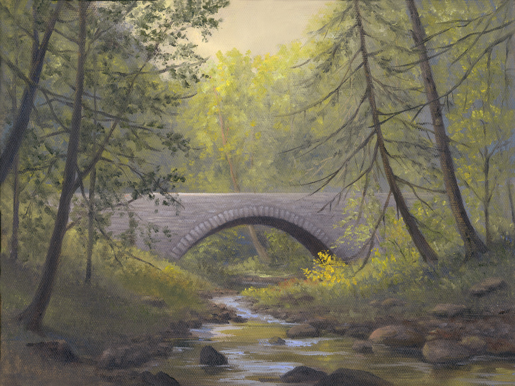 Stone Bridge at Fern Glen, Cary Institute Millbrook by Tarryl Gabel 