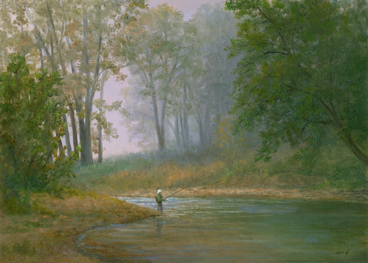 Fly Fishing on a misty morning 