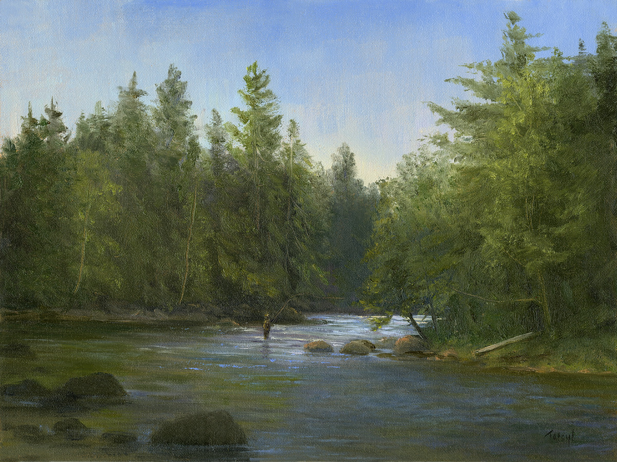 Fly Fishing the Saranac by Tarryl Gabel 