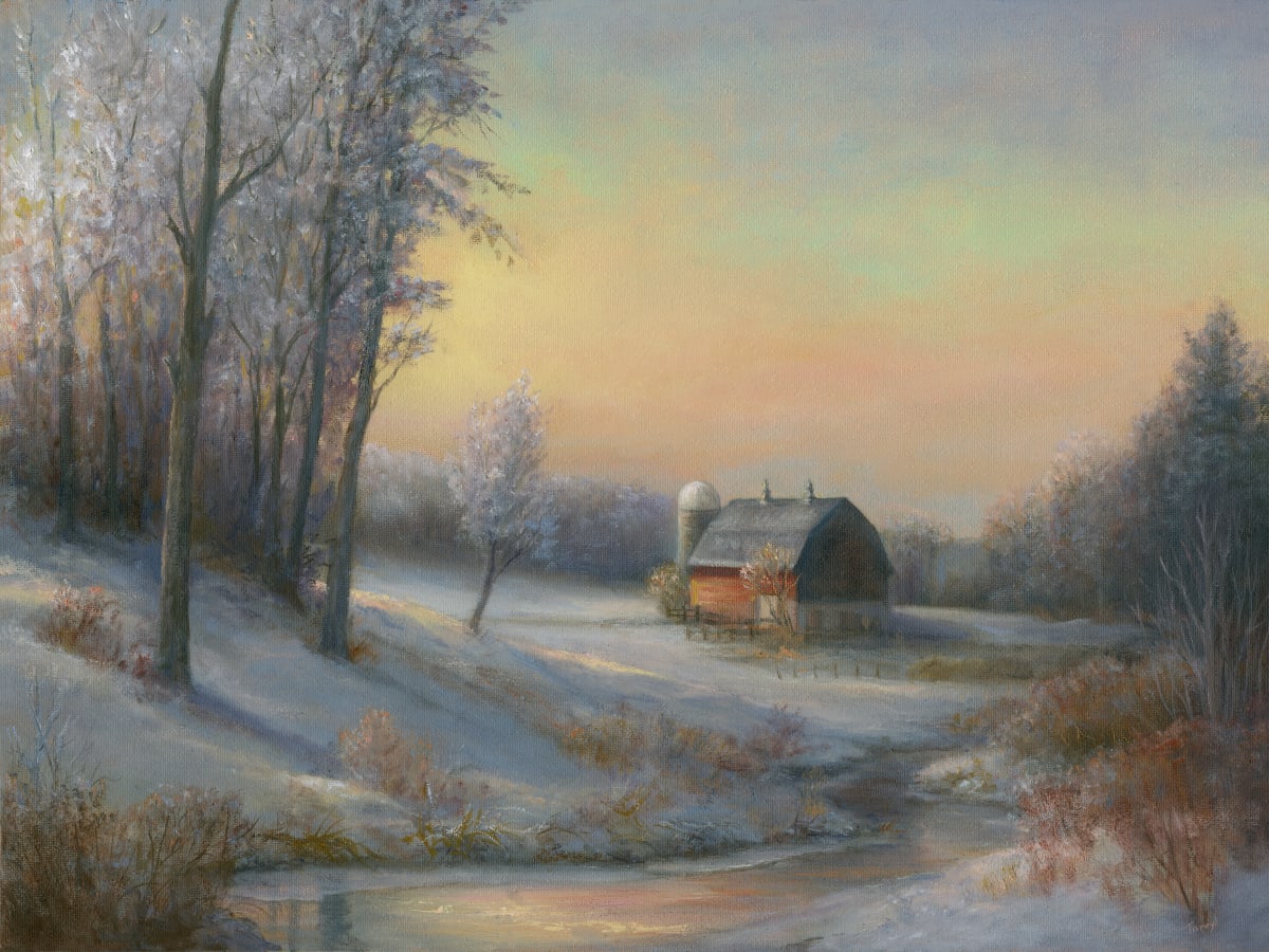 Frosted Morning on the Farm by Tarryl Gabel 