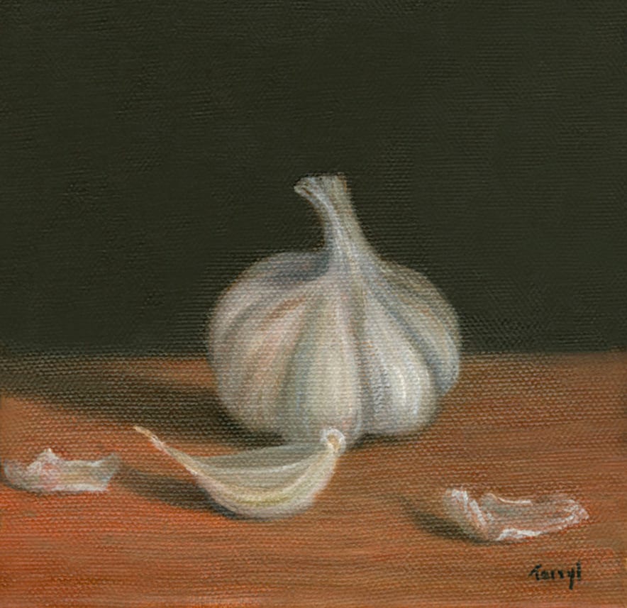 Garlic clove by Tarryl Gabel 