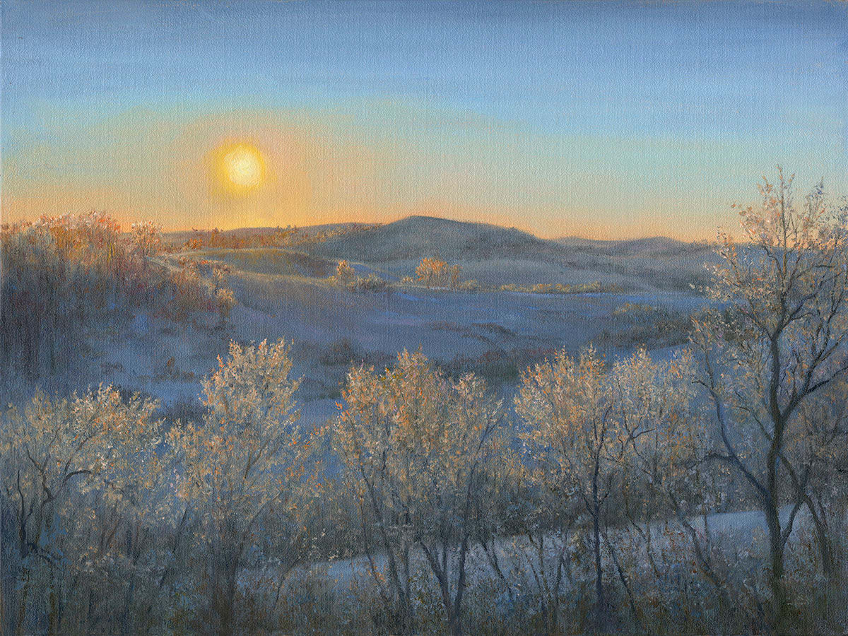 Fire and Ice, Frosted Morning, Indian Hills by Tarryl Gabel 