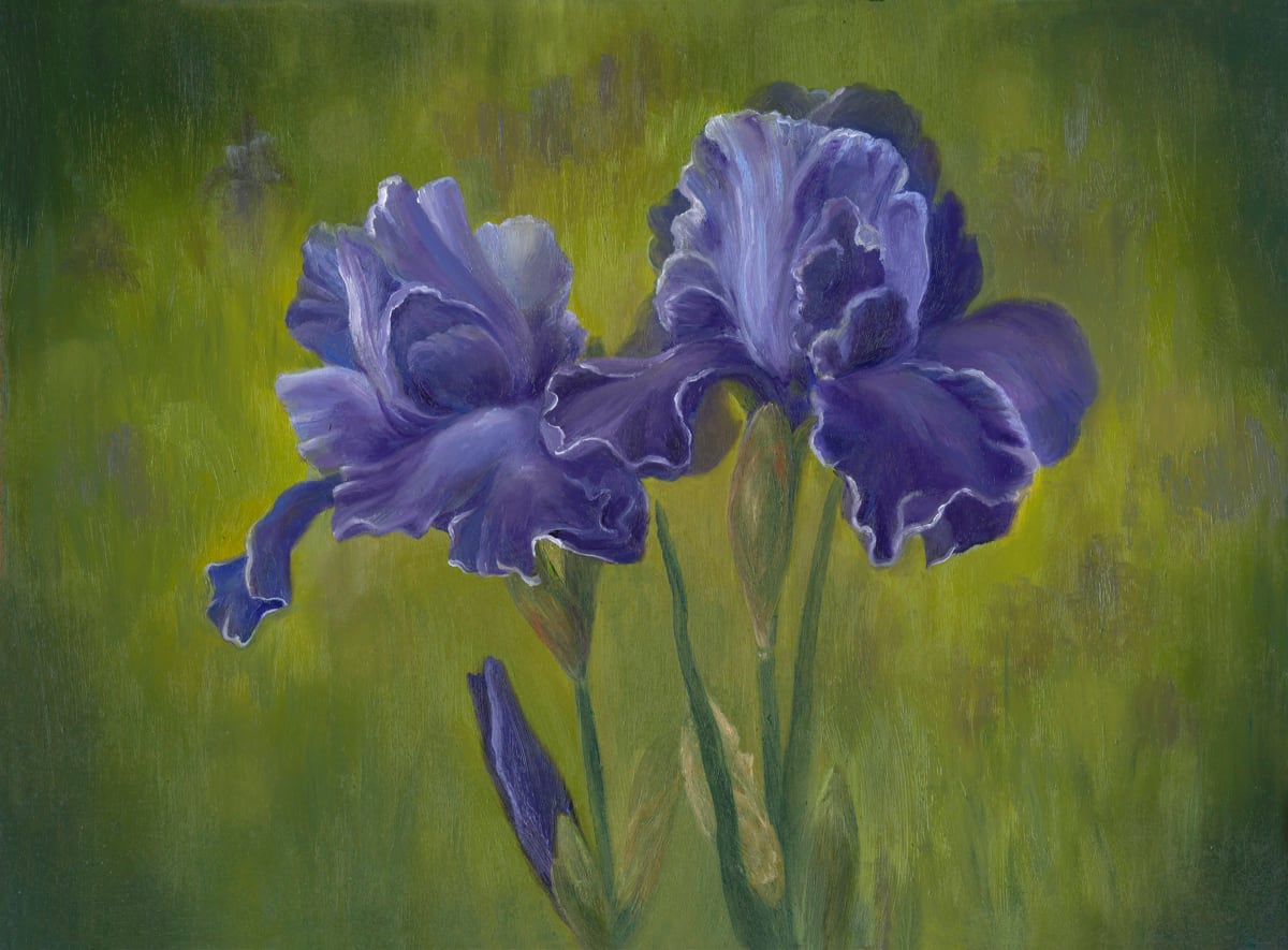 Purple Irises by Tarryl Gabel, Image 1.