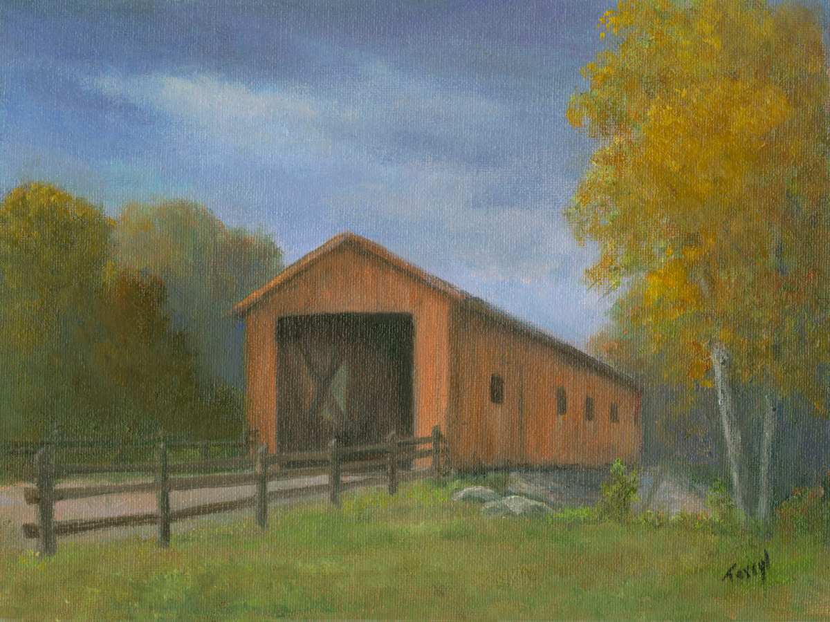 Jay Covered Bridge by Tarryl Gabel 