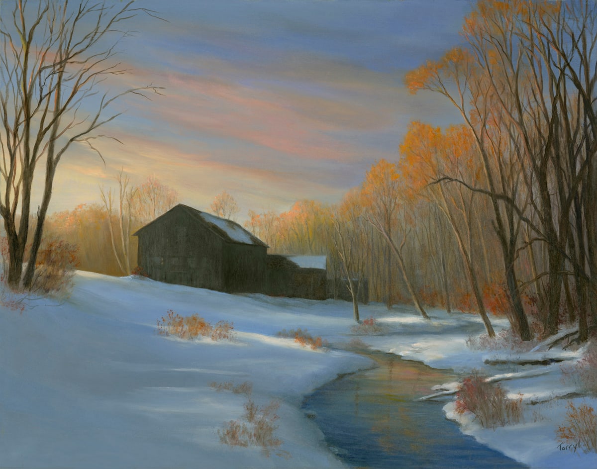 Last light on the first snow by Tarryl Gabel, Image 1.