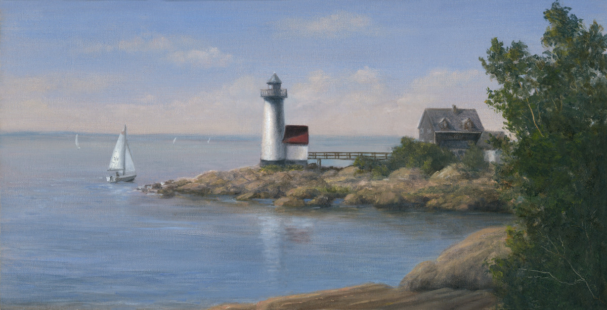 Annisquam Lighthouse, Cape Ann by Tarryl Gabel 