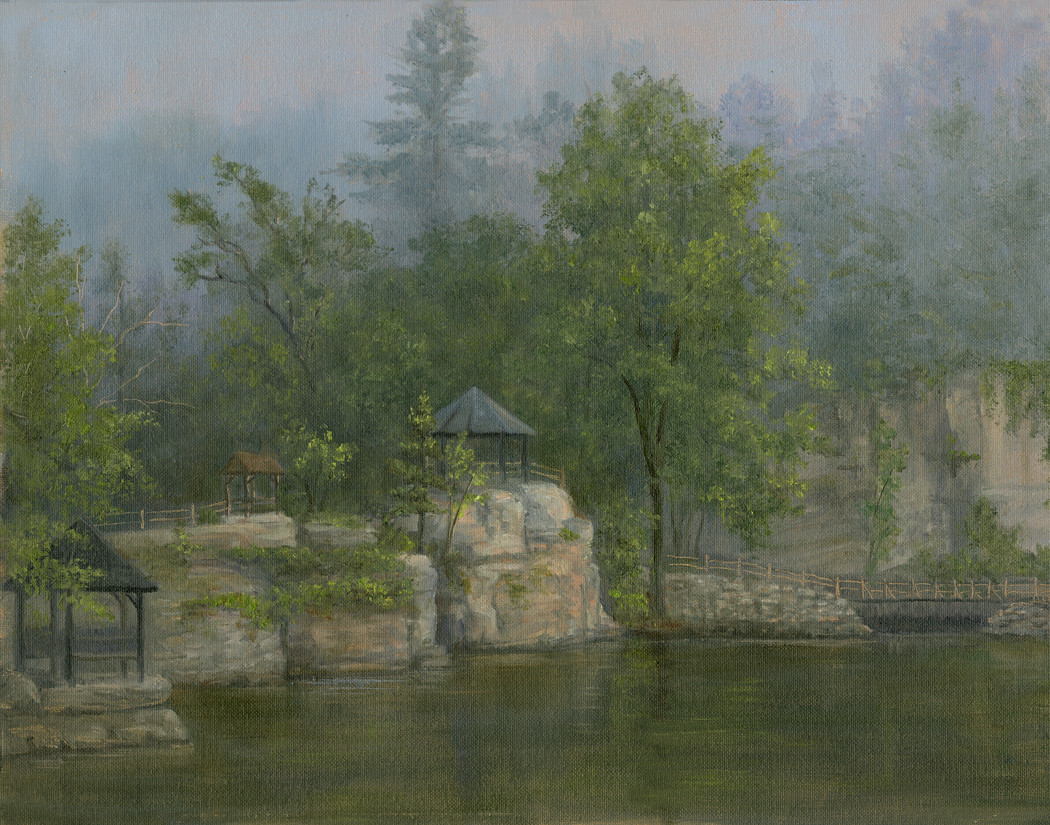 Misty Mohonk Morning by Tarryl Gabel 