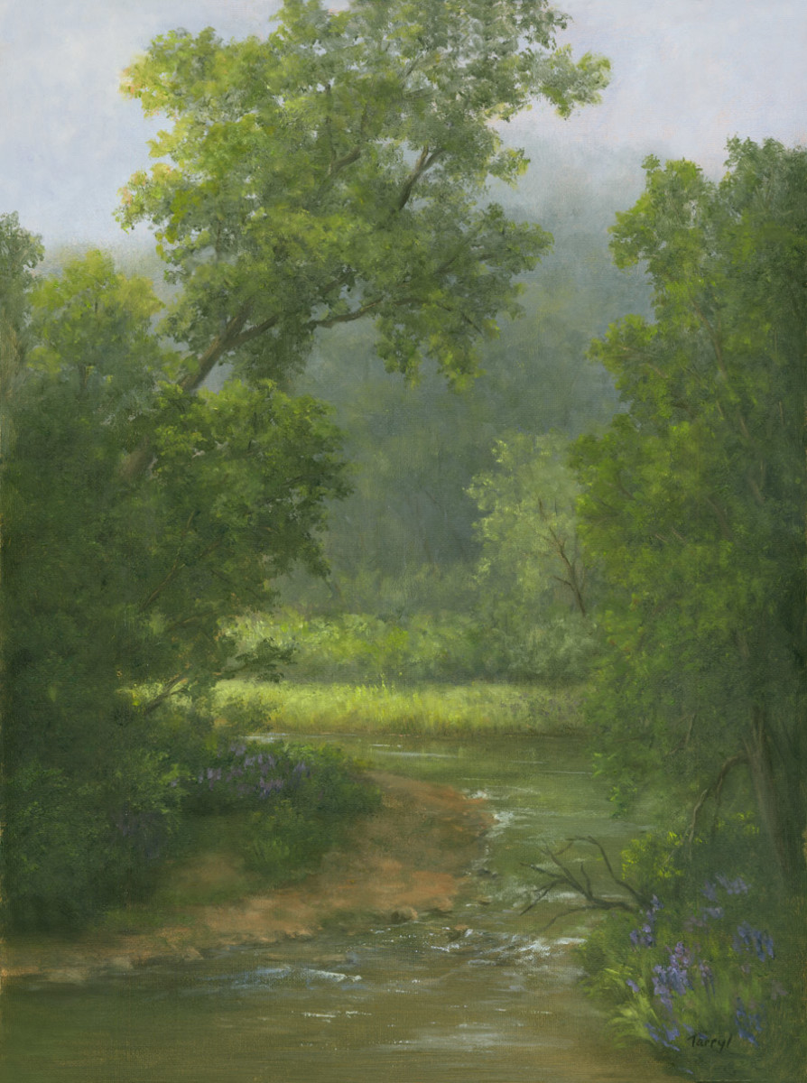 Misty Morning from the Bridge by Tarryl Gabel 