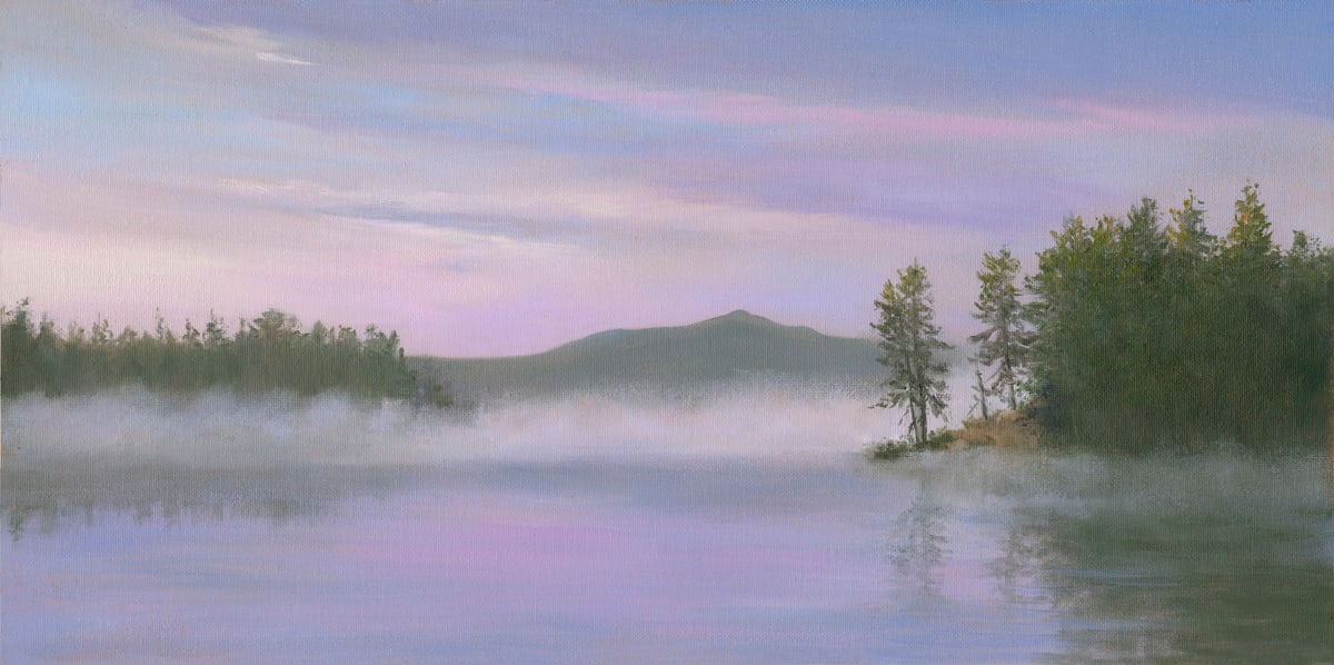 Mist on Barnum Brook Pond by Tarryl Gabel 