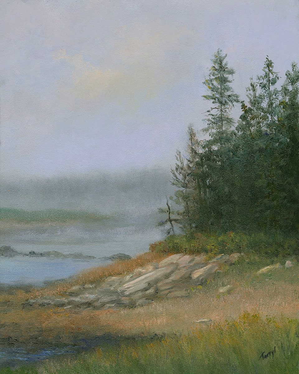 Misty Shoreline-Schoodic Peninsula, Acadia Maine by Tarryl Gabel 