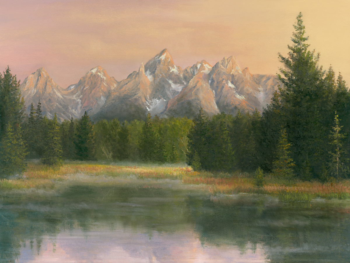 Morning Glow- Tetons by Tarryl Gabel 