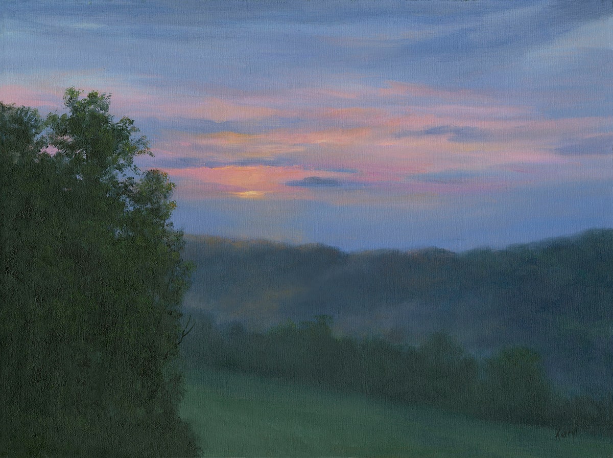 Sunrise with Mist by Tarryl Gabel 