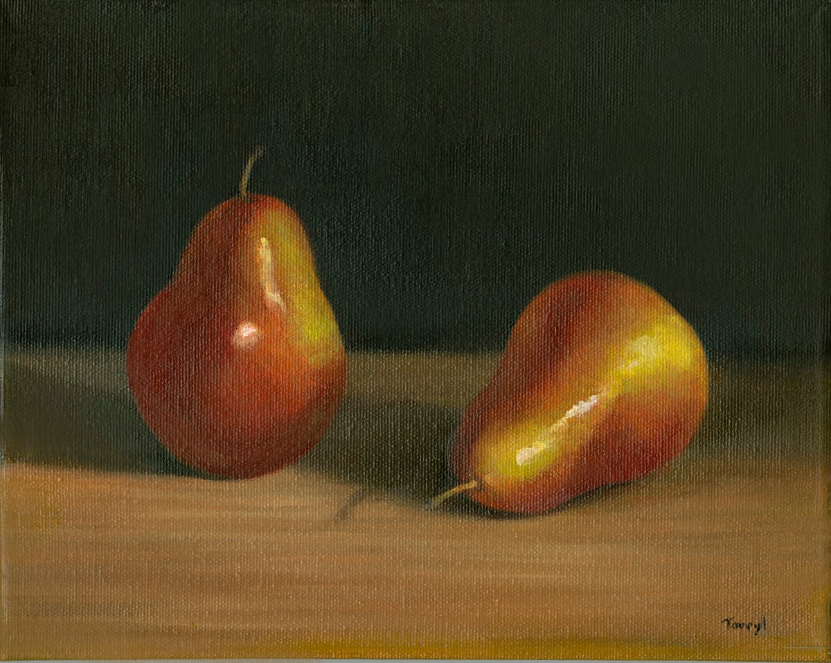 A couple of pears by Tarryl Gabel 