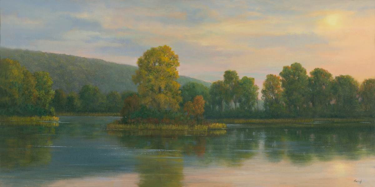 Pond Reflections,  Pine Plains Hunt Club by Tarryl Gabel, Image 1.
