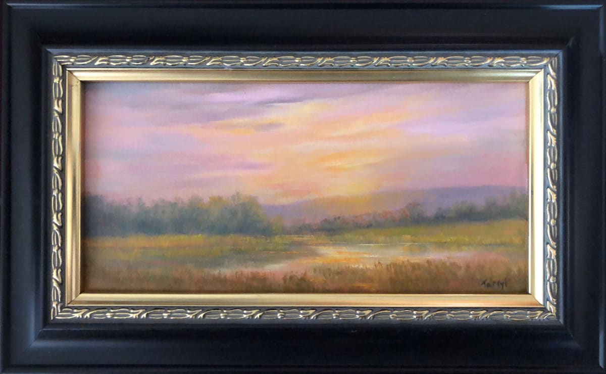 Sunset over Amenia Marsh, Image 1.