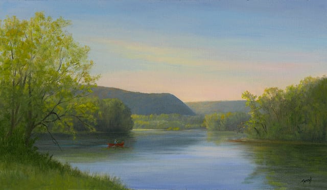 Quiet morning on the River by Tarryl Gabel 
