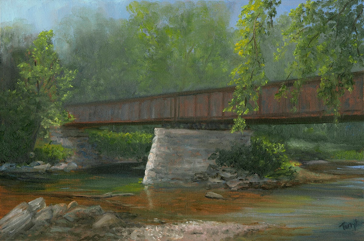 Old Railroad Bridge by Tarryl Gabel 