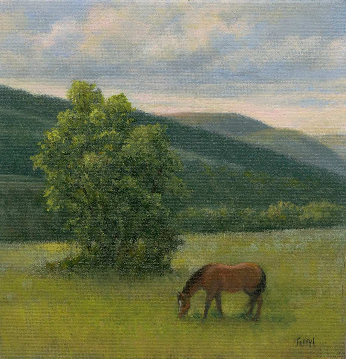 Horse Grazing by Tarryl Gabel 