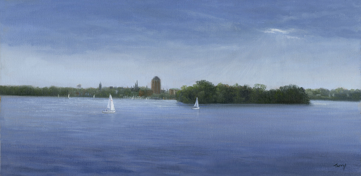 Afternoon Sailing on the St. Lawerence River by Tarryl Gabel 