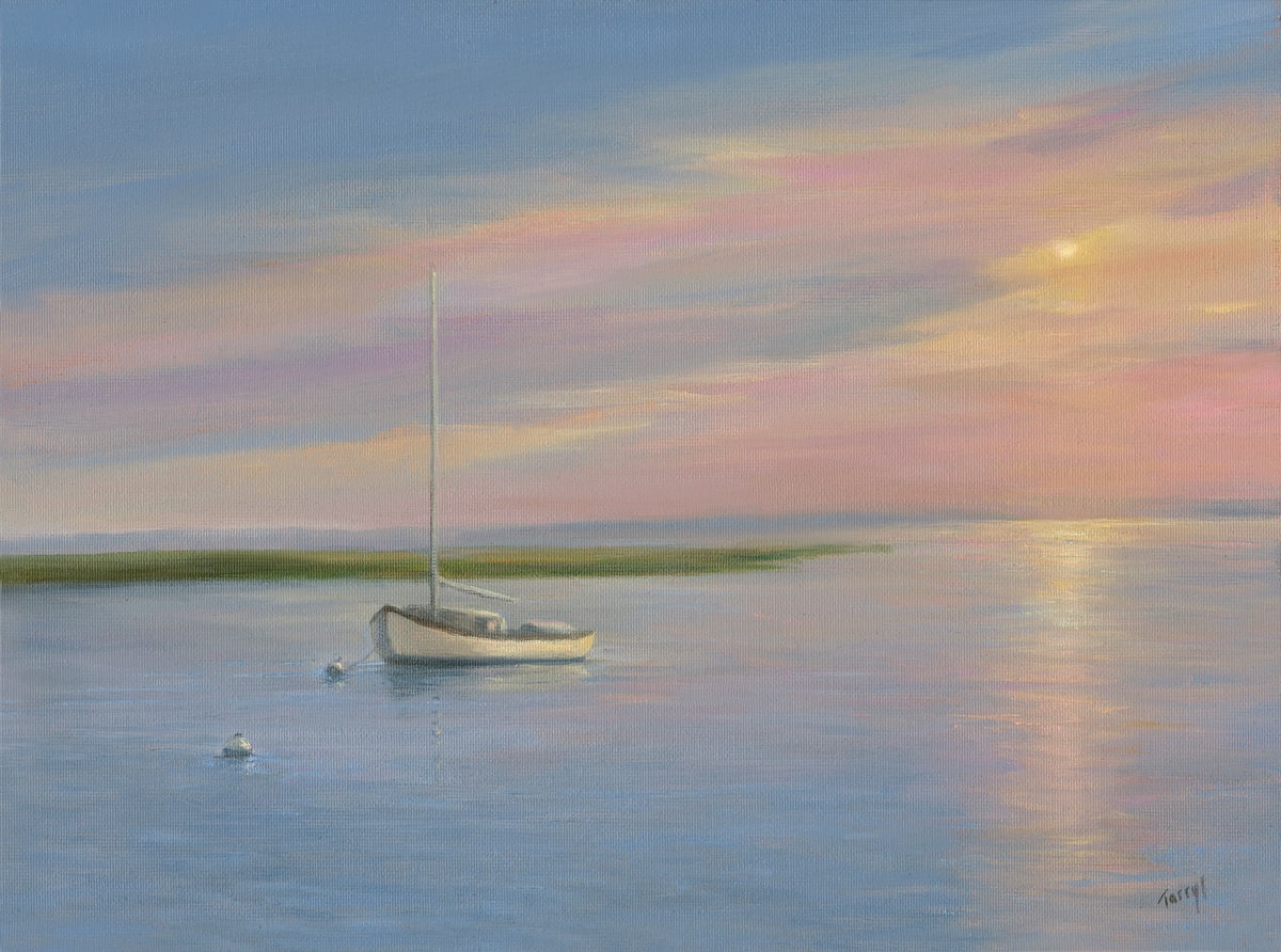Sailboat in the Sunset by Tarryl Gabel 