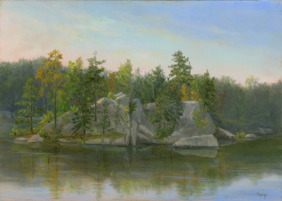 Sanctuary Pond, Early Autumn- John Burrows Slabsides by Tarryl Gabel 
