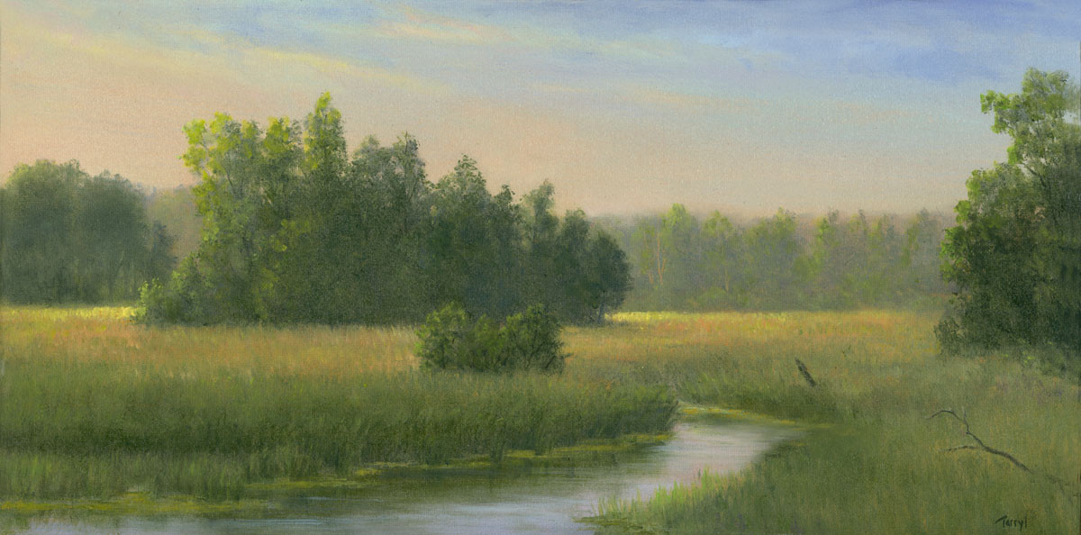 Soft Morning Light over the Marsh by Tarryl Gabel 
