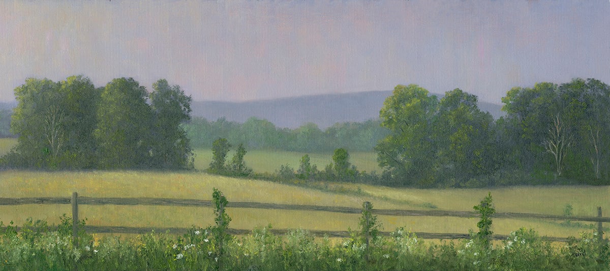 Hazy morning at the Southlands by Tarryl Gabel 