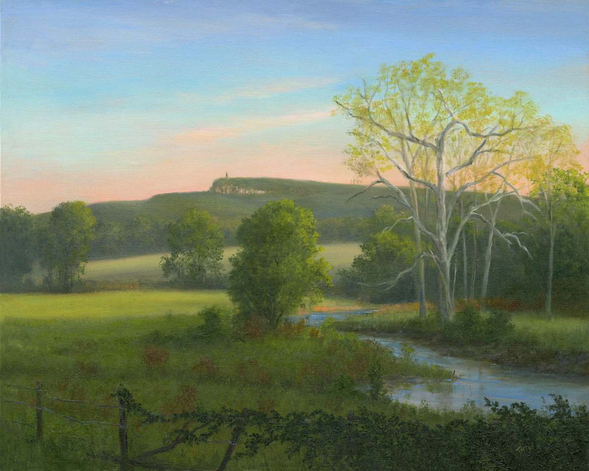 Spring View from Boppys Lane overlooking Mohonk Tower by Tarryl Gabel, Image 2.
