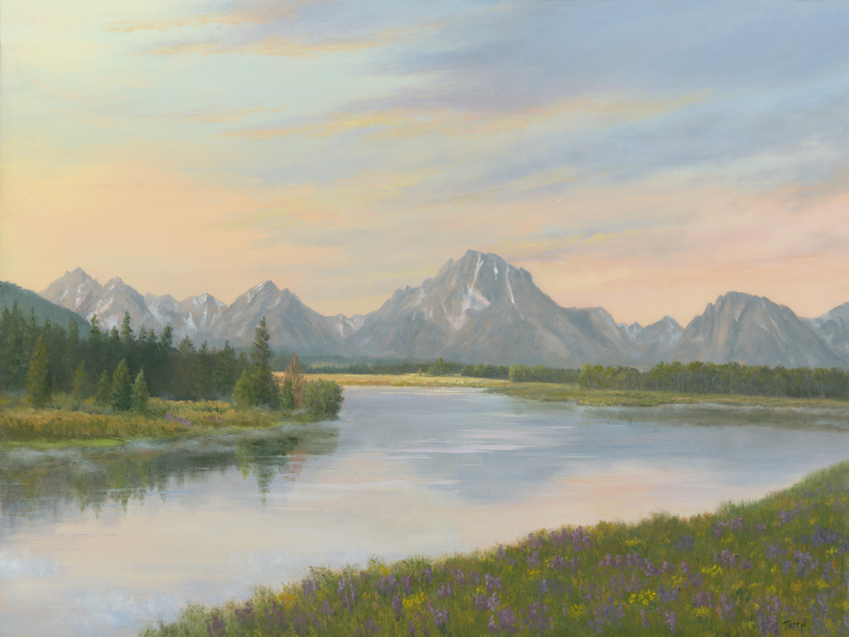 Spring Morning-Grand Tetons by Tarryl Gabel 