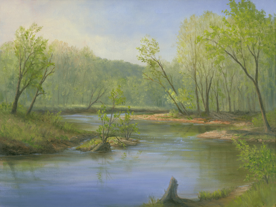 Spring morning along Wappingers Creek by Tarryl Gabel 