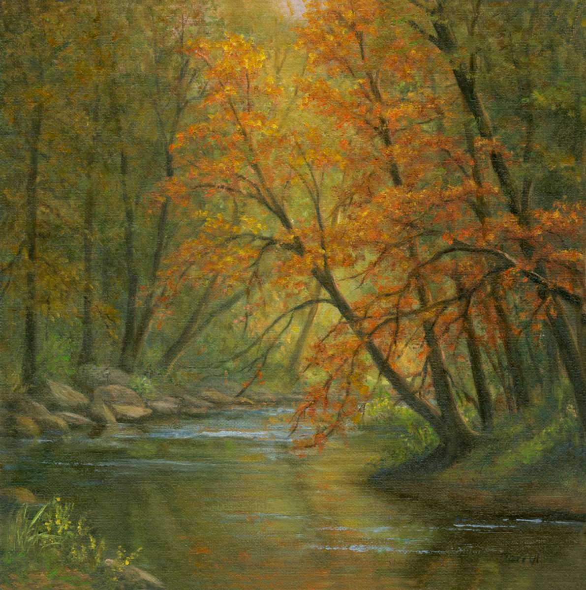 Sunlit Stream by Tarryl Gabel, Image 1.