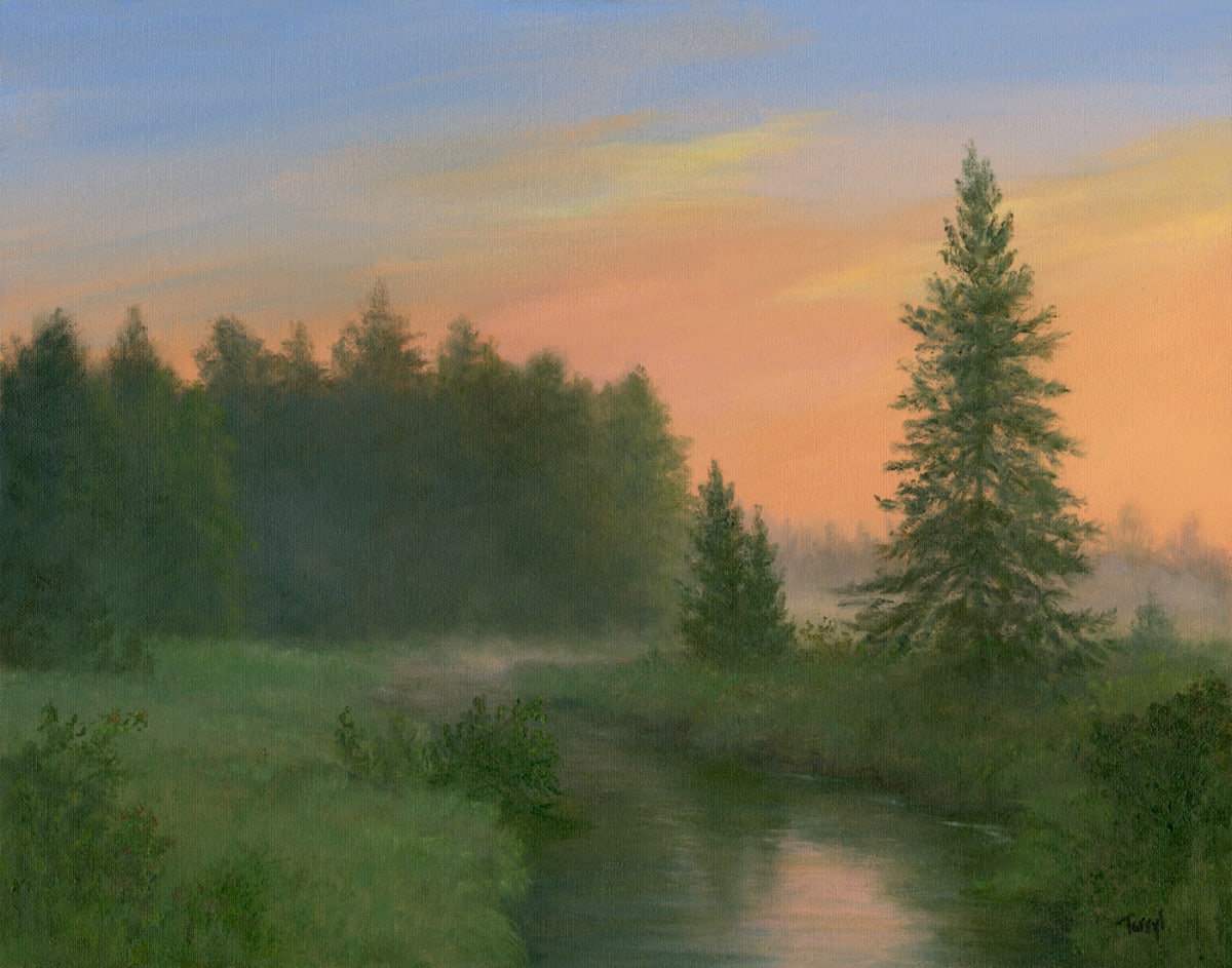 Misty Sunrise, Bloomingdale Blog, ADKs by Tarryl Gabel 