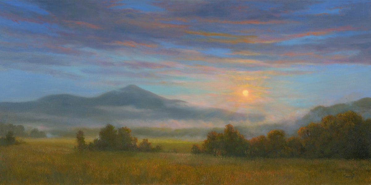 Sunrise over Cades Cove by Tarryl Gabel 