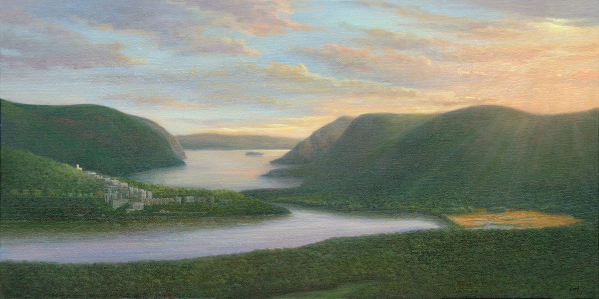 Sunrise over West Point by Tarryl Gabel 