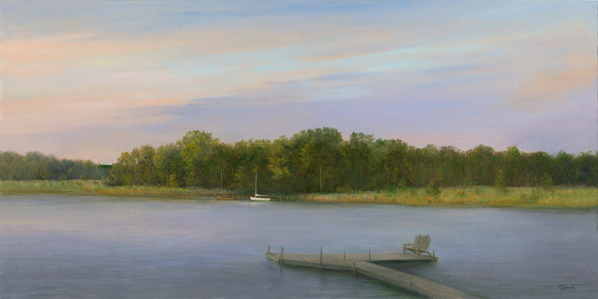 Sunrise over Boone Creek, Easton by Tarryl Gabel 