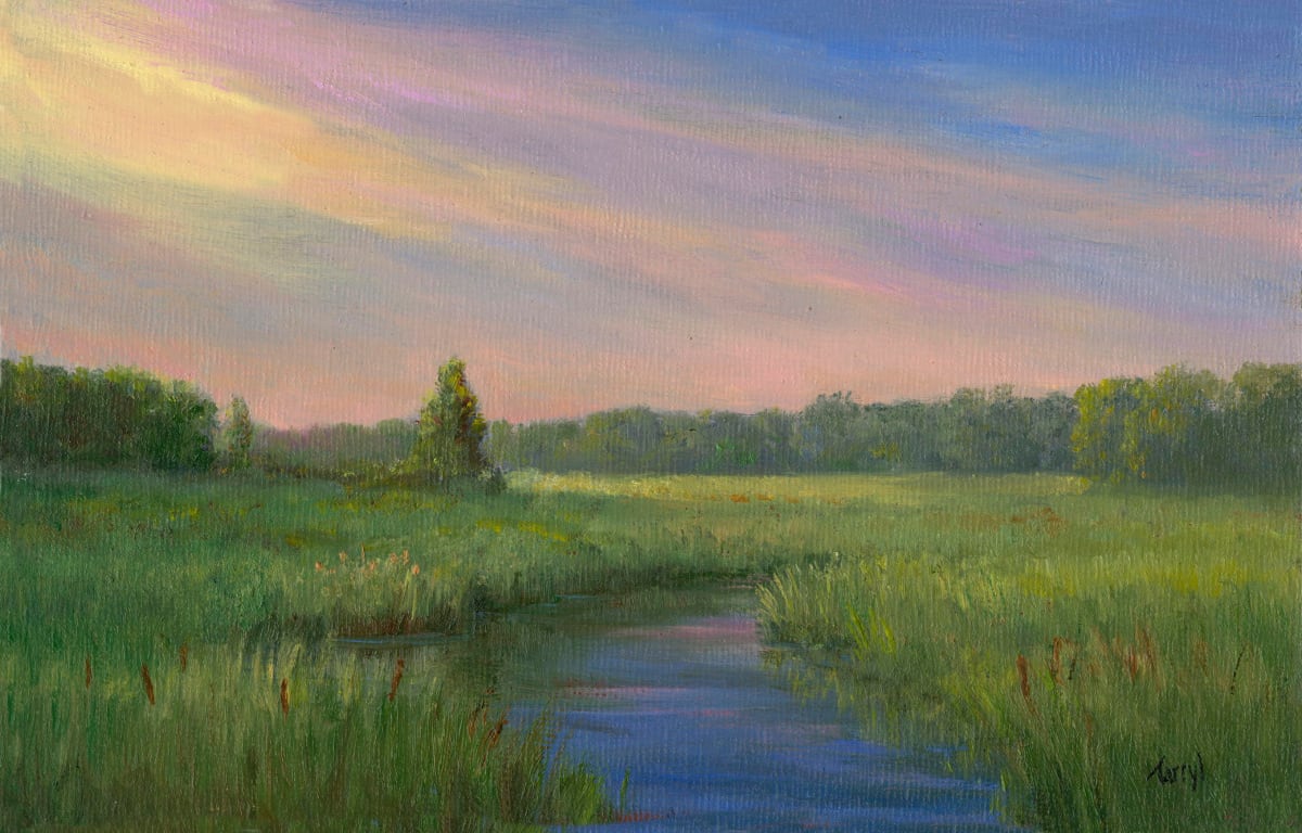 Sunset over French Creek by Tarryl Gabel 